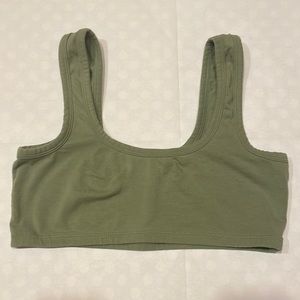 ARQ WIDE-STRAP BRA in Celadon